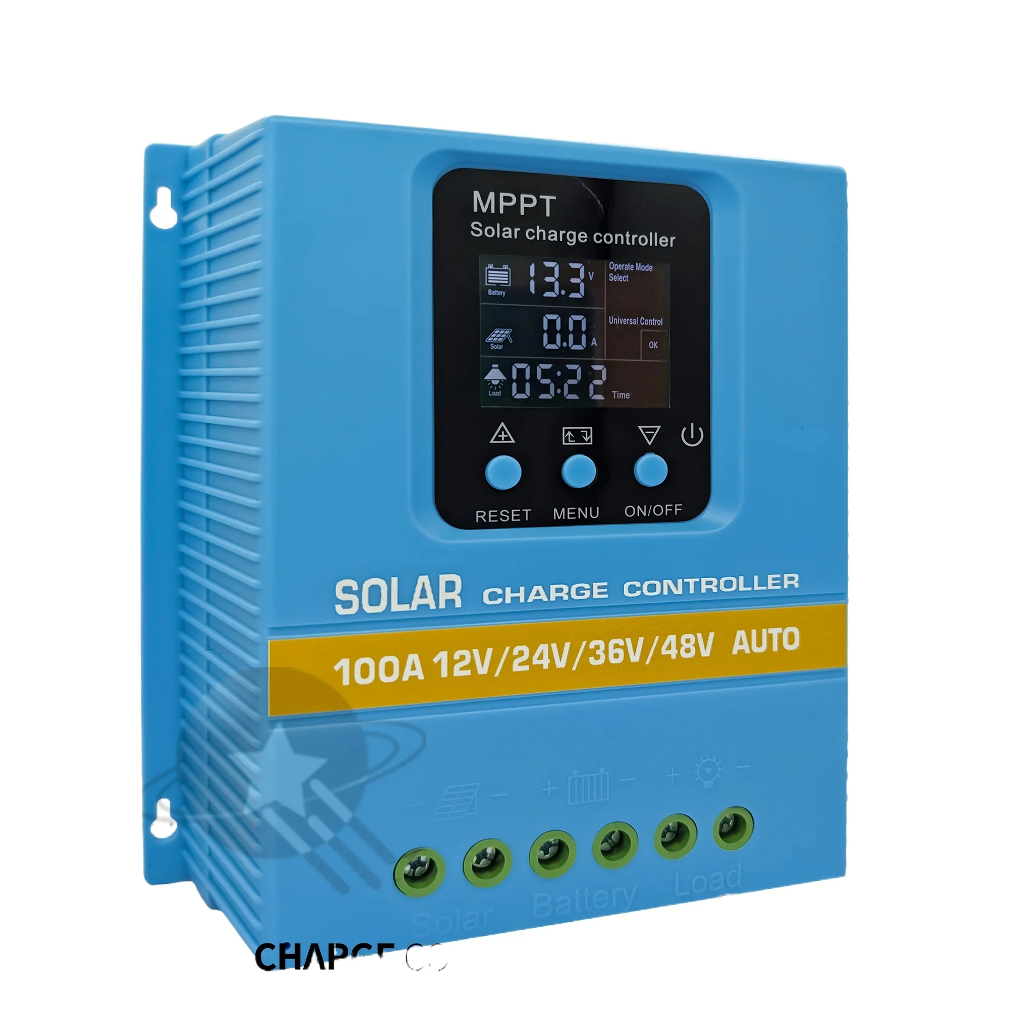 

MPPT Solar Charger 60A/80A/100A Selectable, Dual USB & 3-Stage Protection for Street Light/Home Power Systems