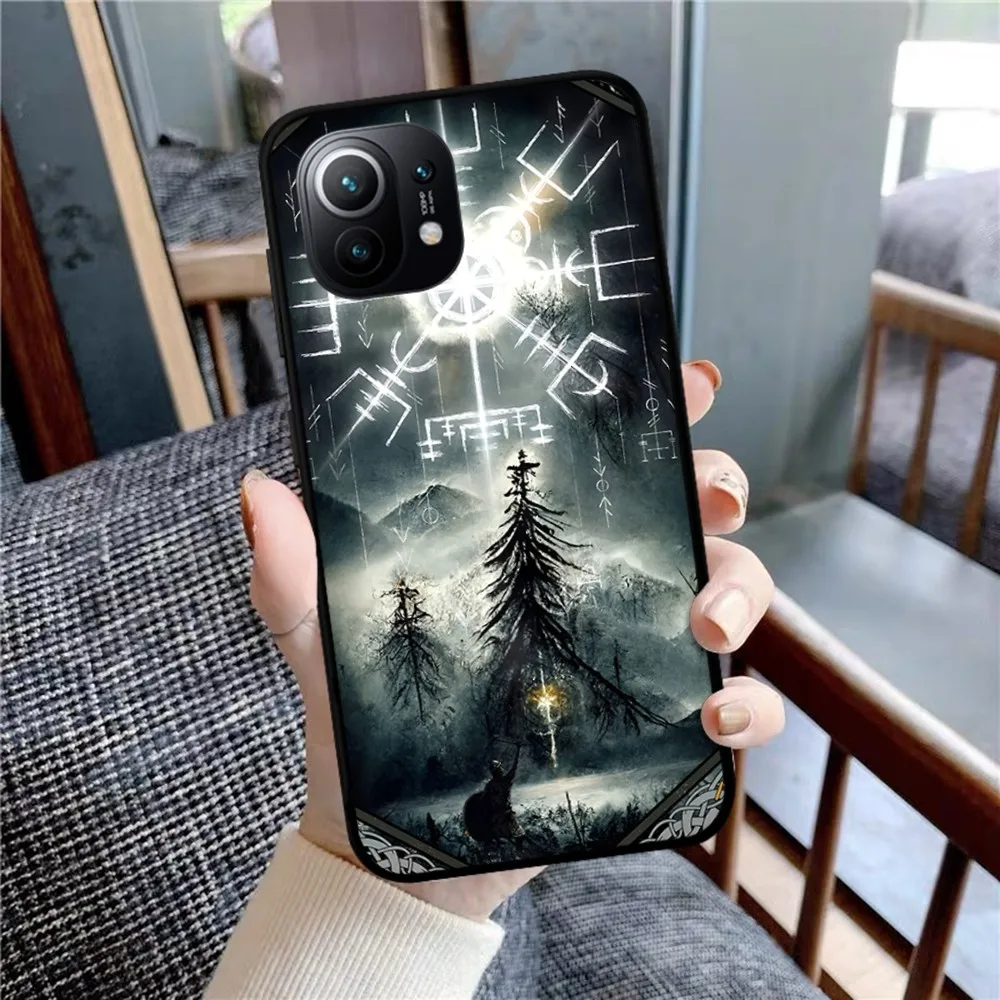 V-Viking Vegvisir Logo Phone Case For Xiaomi Mi 5X 8 9 10 11 12 lite pro 10T PocoX3pro PocoM3 Note 10 pro lite