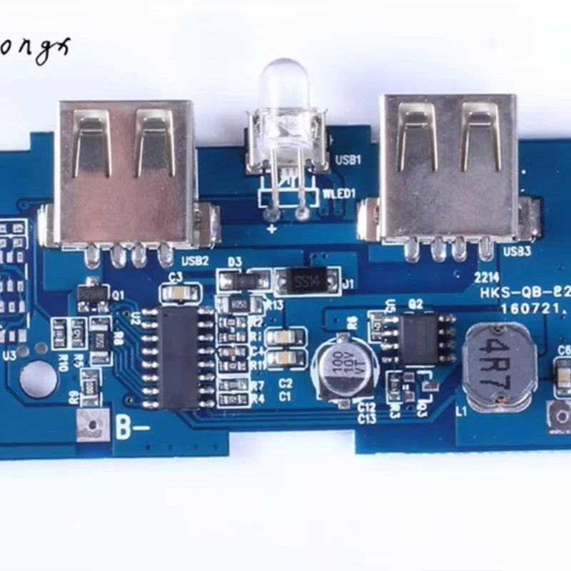 18650 battery 3.7 v transfer 5v2a boost module diy rechargeable mobile power circuit board