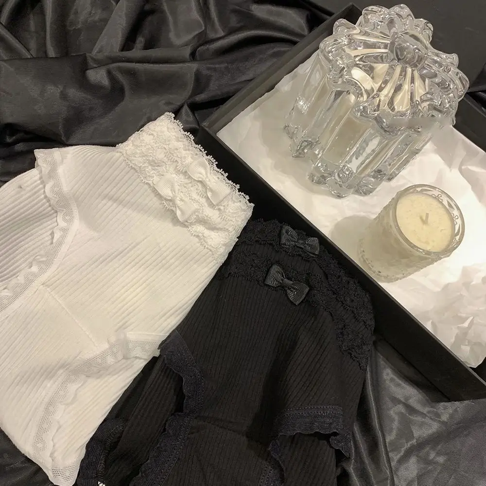 Ropa interior antibacteriana con lazo para niñas, ropa interior de hongos para Fitness, bragas de entrepierna de algodón, bragas sin costuras, lencería japonesa