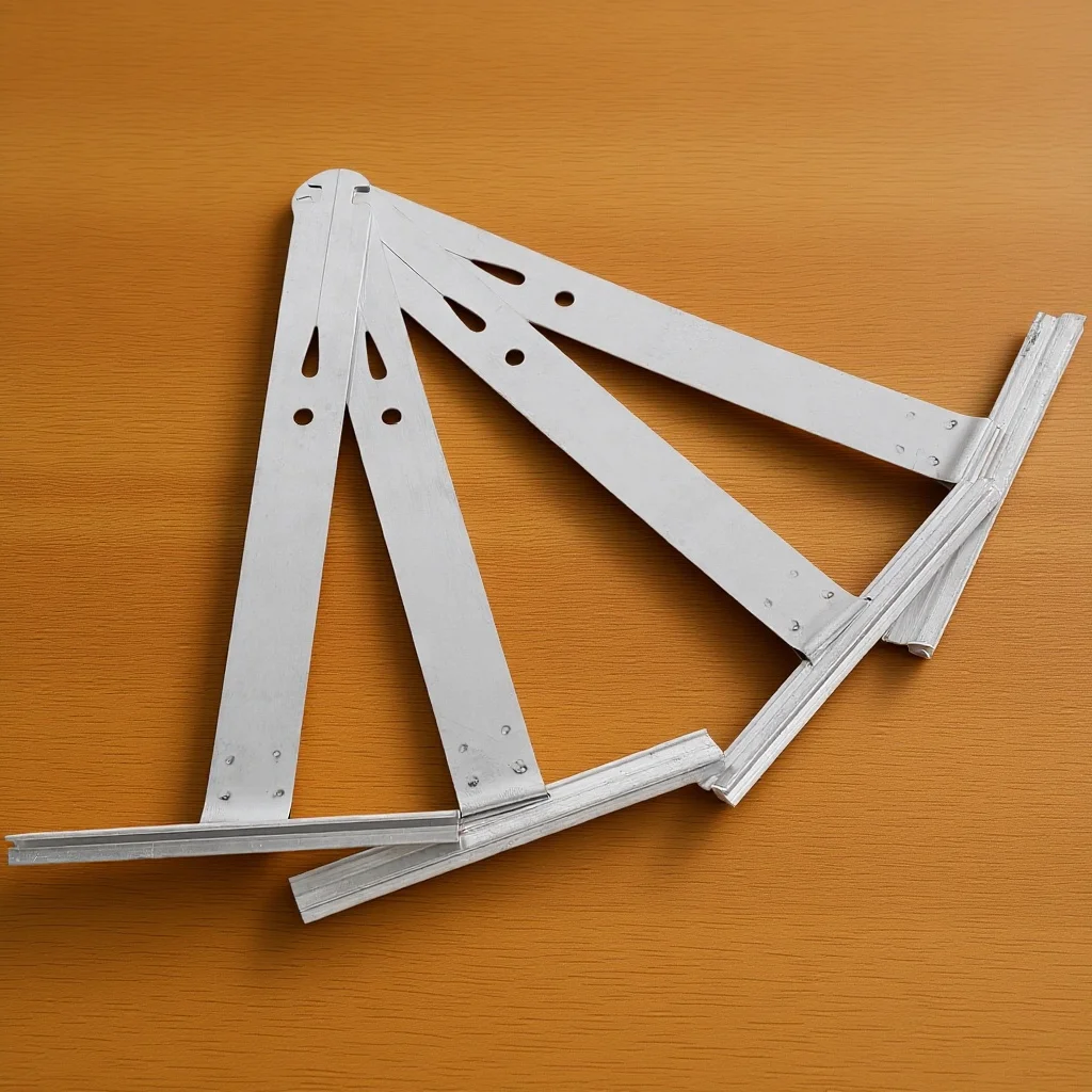 4 قطعة الفولاذ المقاوم للصدأ الأسطوانة مصراع تعليق الربيع أجزاء ظلة قابل للتعديل سرعة الرفع الملحقات #1