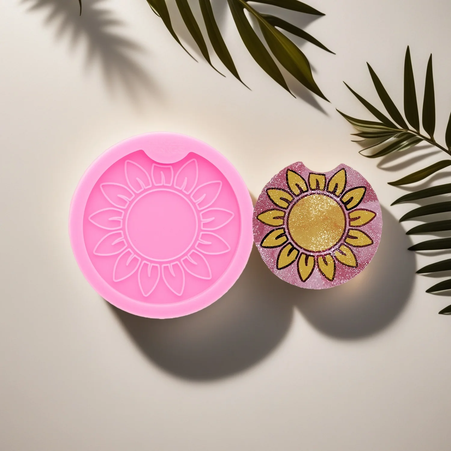 

DIY Silicone Blank Car Coaster Molds Epoxy Resin Jewlery Making Tools