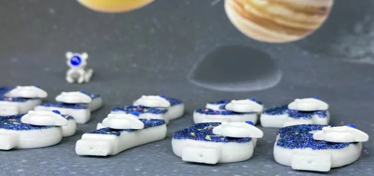 DIY Planet-Thema Raumschiff 0-9 DIY digitale Kerze Dunkelblaue Geburtstagskerze Weltraum-Thema Party-Kuchendekoration – Detail 5