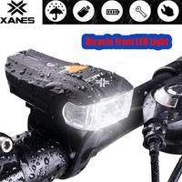 XANES 600LM XPG + 2 LED Bicycle USB Rechargeable Sensor Warning Light Bike Front Lantern Headlight Waterproof Cycling Torch