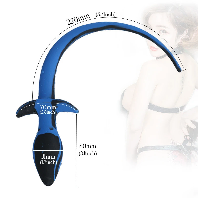 Silicone Dog Tail Anal Plug Sex Toy For Adult Slave Women Men Puppy Play RolePlay Pup Tail G-spot Butt Plug Bdsm Sexy Erotic Toy