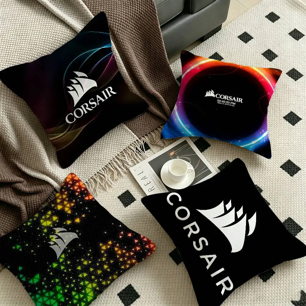 C-CORSAIR Gaming-Performance Pillow Cover for Bedroom Room and Living Room Sofa Decorative Cushion Cover