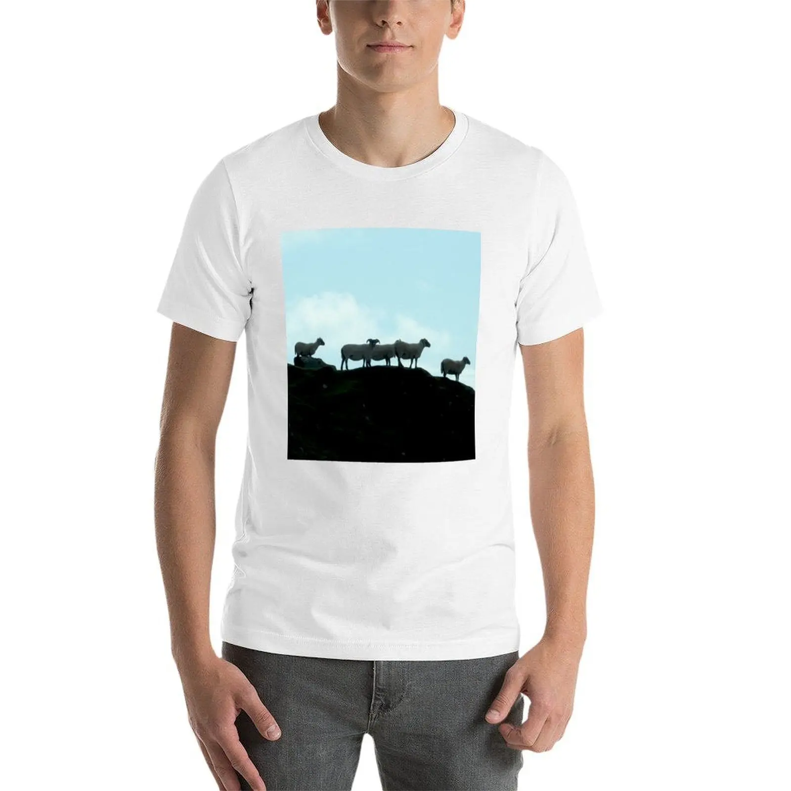 تي شيرت عالي الجودة للرجال تي شيرت الأغنام قمصان مصممة Galway Luxury Hill قطن عالي على تي شيرت ماركة #4