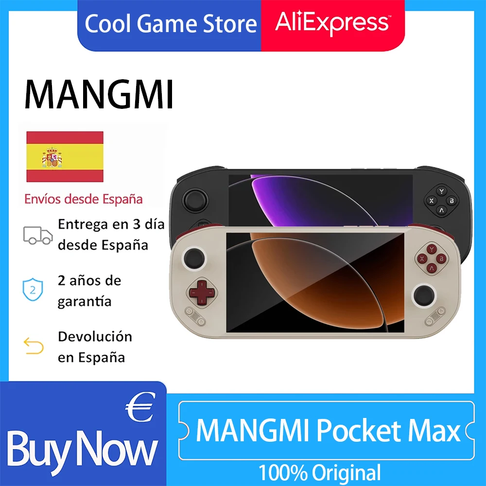 Consola de Juegos Retro Portátil MANGMI POCKET MAX, Pantalla OLED de 7 Pulgadas y 144Hz, Snapdragon 865, Android 13… — oferta en AliExpress