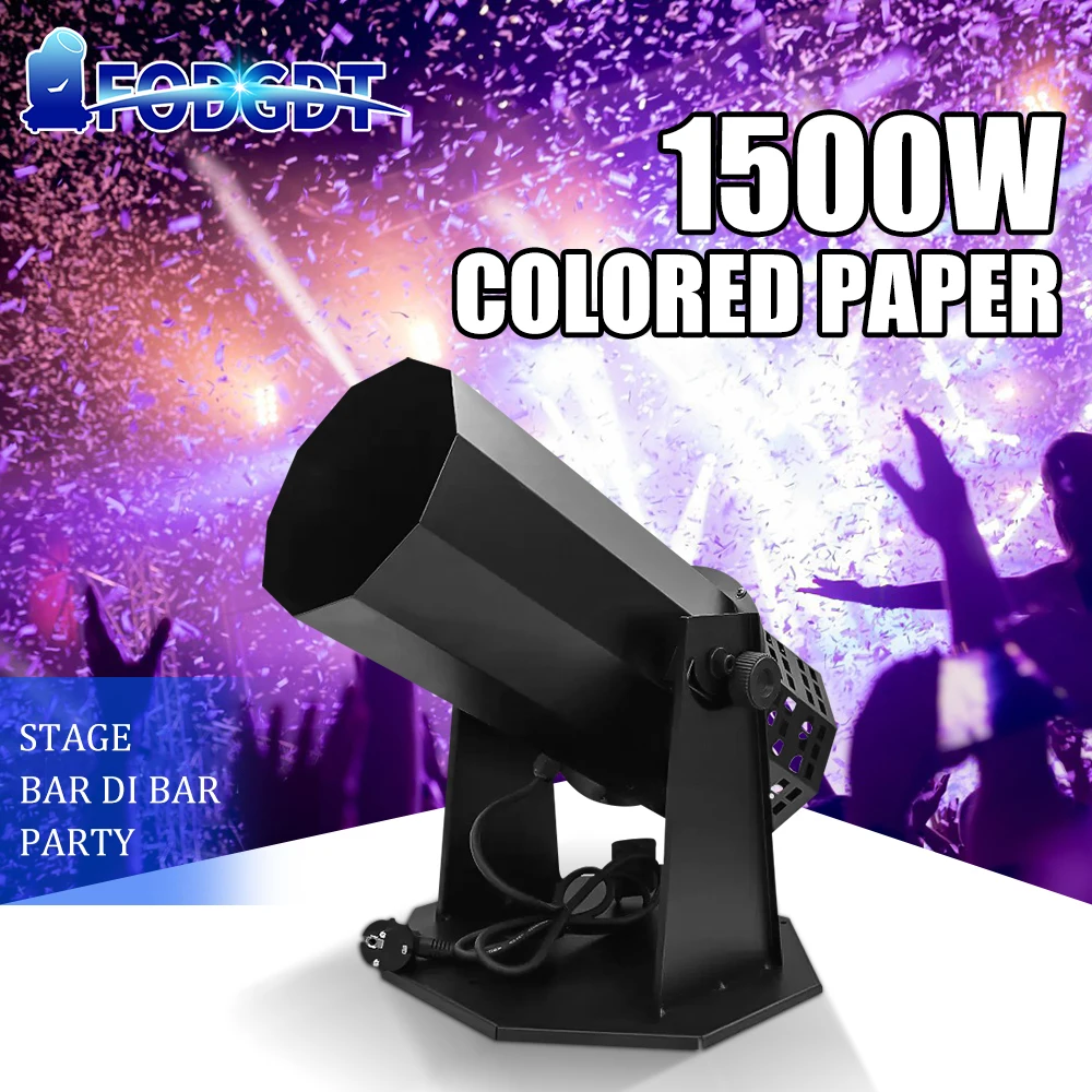 

1500W Colored Paper Machine Stage Special Effect Prossional Equipment With Remote DMX Control