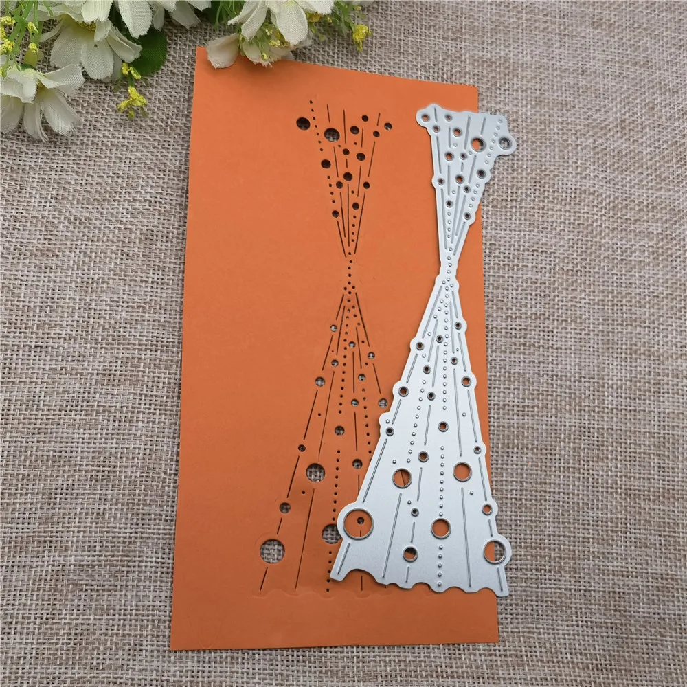 Christmas Bubble Spotty Line Frame Metal Cutting Dies Stencils For DIY Scrapbooking Decorative Embossing Handcraft Template