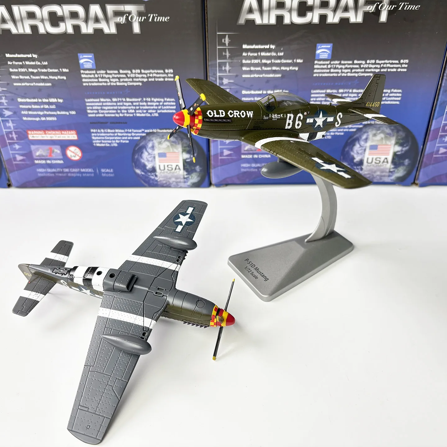 1/72 Scale American P51D Mustang Fighter Military Model Planes P-51D Alloy Aircraft Replica Static Decoration Creative Gifts