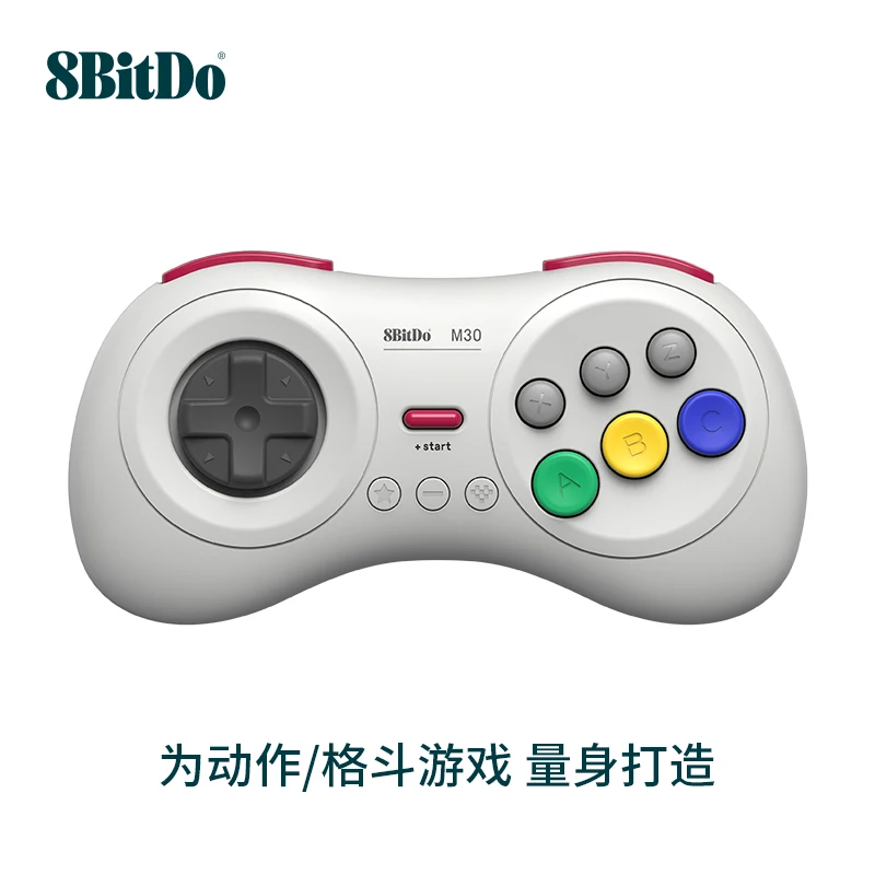8Bitdo M30 سماعة لاسلكية تعمل بالبلوتوث أذرع التحكم في ألعاب الفيديو ستة مفتاح تخطيط الألعاب عصا التحكم للتبديل OLED لايت PC أندرويد الهاتف العالمي