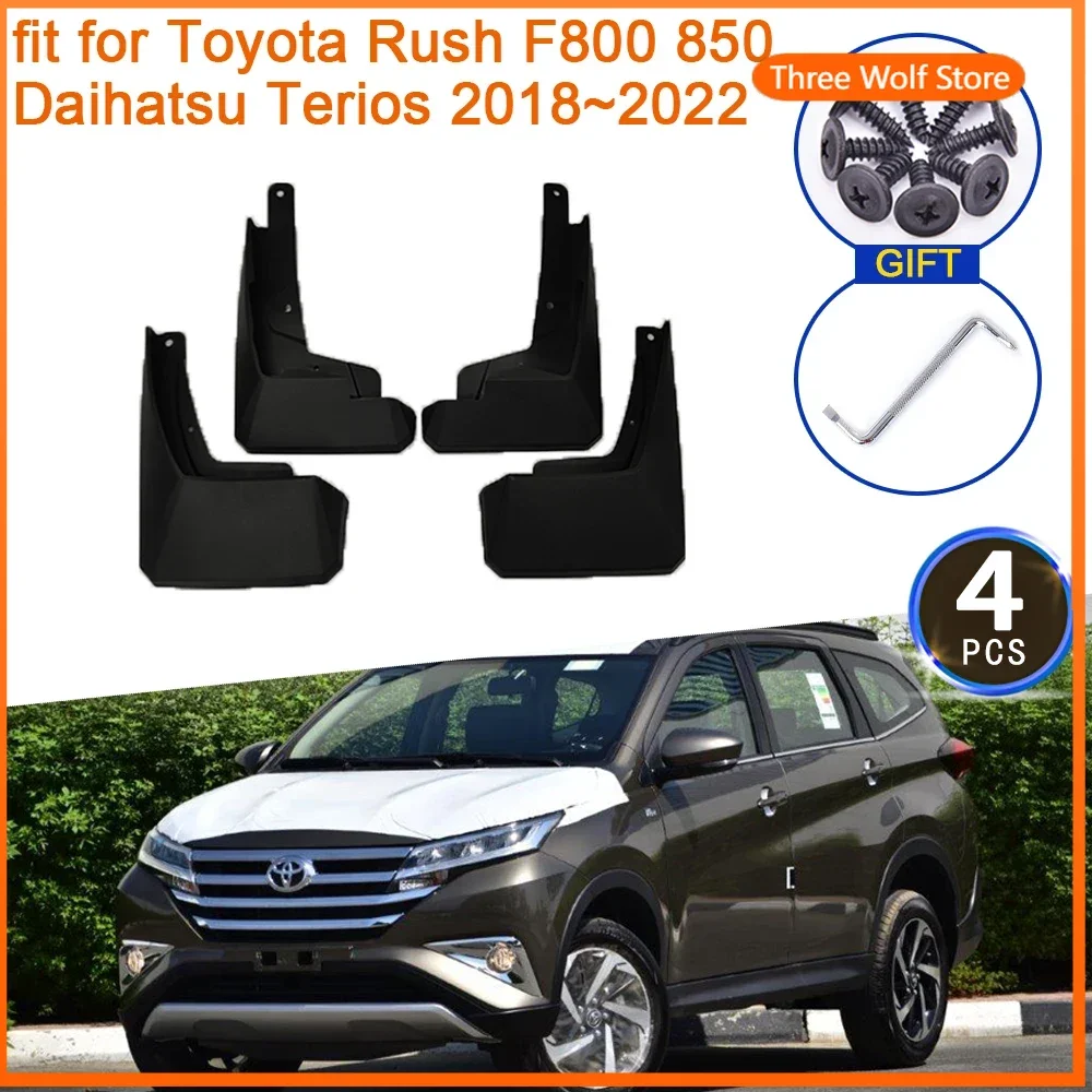 

4x брызговики для Toyota Rush 2018 ~ 2022 Daihatsu Terios F800 F850, аксессуары Perodua Aruz, брызговики, брызговики, крыло