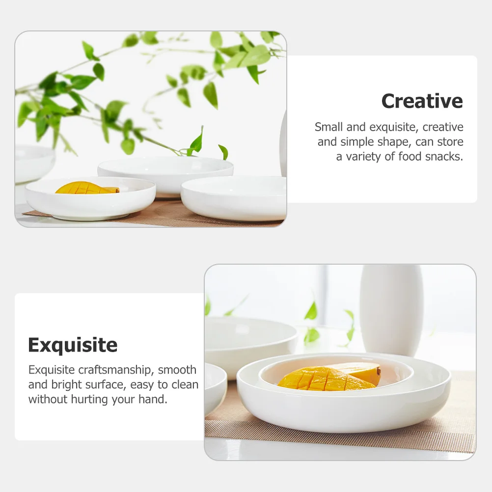 

Serving Platter Tray Kitchen Table Plate Dinnerware White Household Dining Plates