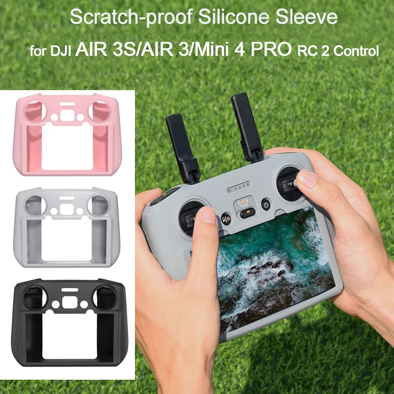 Silicone Sleeve for DJI AIR 3S/AIR 3/Mini 4 PRO Camera Drone for RC 2 Controller Scratch-proof Protective Case Cove Accessory