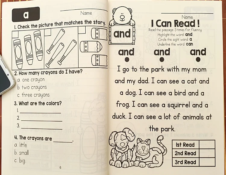 【Workbook】220Sight Words high-frequency words, sightwords, English learning vocabulary, English red book exercise book