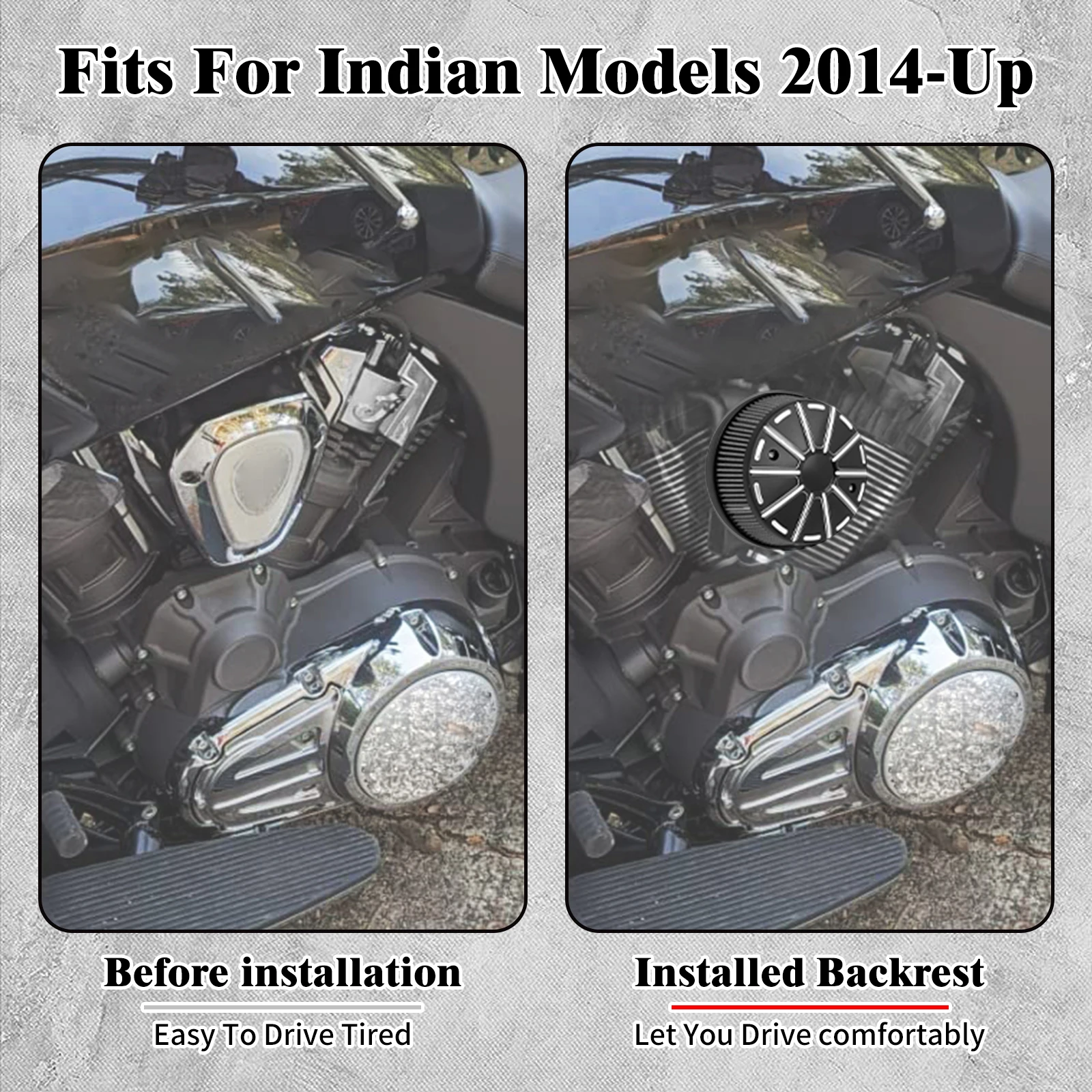 Motorcycle Air Filter Intake Cleaner Filter For Indian Chieftain Vintage Dark Horse Springfield Super Chief Roadmaster 2014-Up