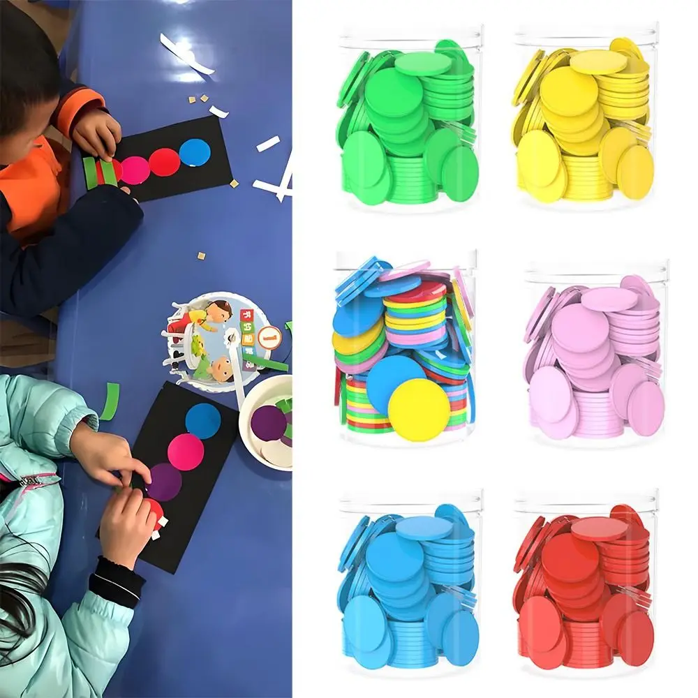 100 قطعة رقائق العد البلاستيكية الملونة إضافة مستديرة عملية الطرح العد لعبة مجلس ألعاب الرموز رقائق البوكر