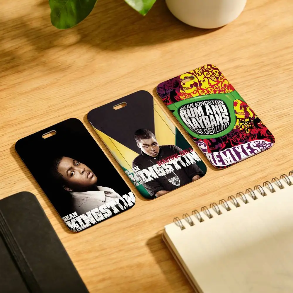Rapper S-SeaN-N K-KinGStoN-N Badge Reel Dress Clips Brooches With Tags ID Name Card Holders Gift