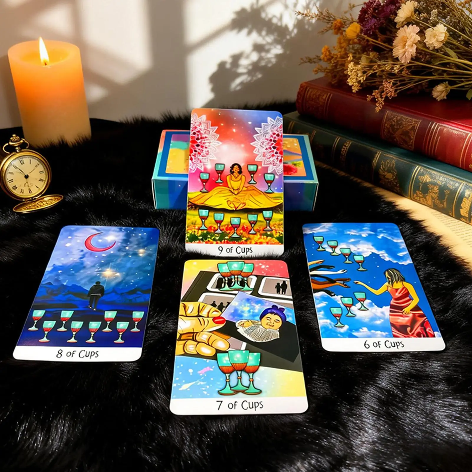 

Карты Таро для начинающих с указанием значений, 78 карт, карманная колода для изучения Таро, карточная игра для предсказаний.