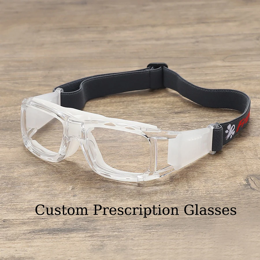 カスタム処方メガネ男性バスケットボールサッカーフットボールスポーツゴーグルフォトクロミック近視遠視レンズ眼鏡