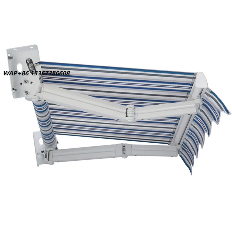 Commercial Grade Retractable Awning - 5m Projection, Sturdy Aluminum Build, Waterproof for Courtyard,  Outdoor Dining Areas