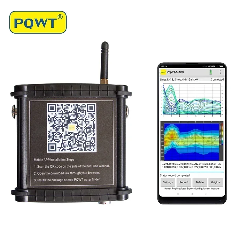 

PQWT M400 Mobile geophysical equipment deep underground water detector 400m