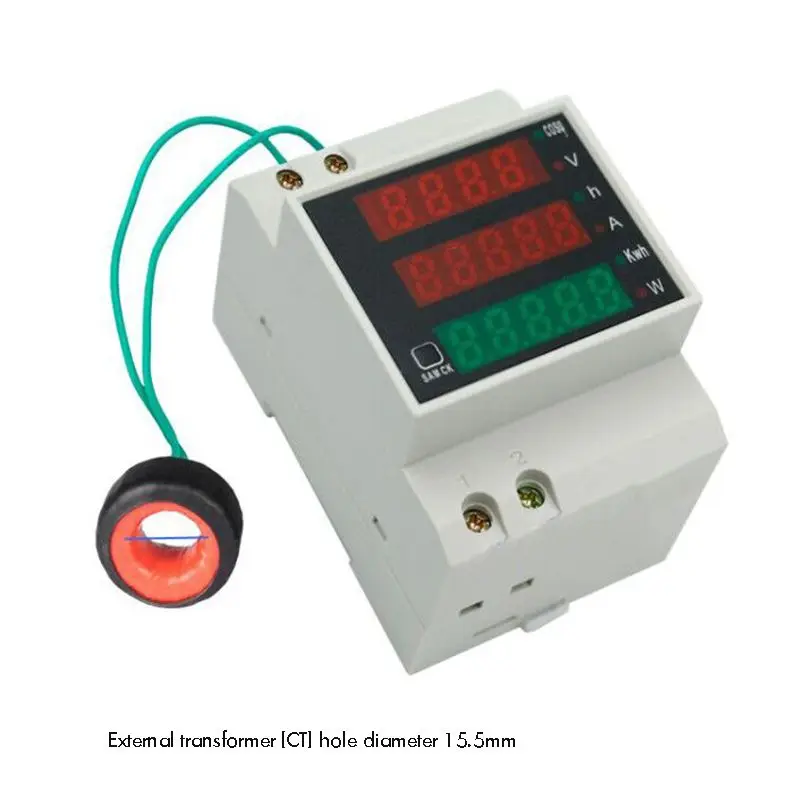 Power Meter ，AC Volt Monitor，80-300V 200-450V Current Power Kwh Electric Energy Meter Smart AMP 100A D52-2058 Transformer