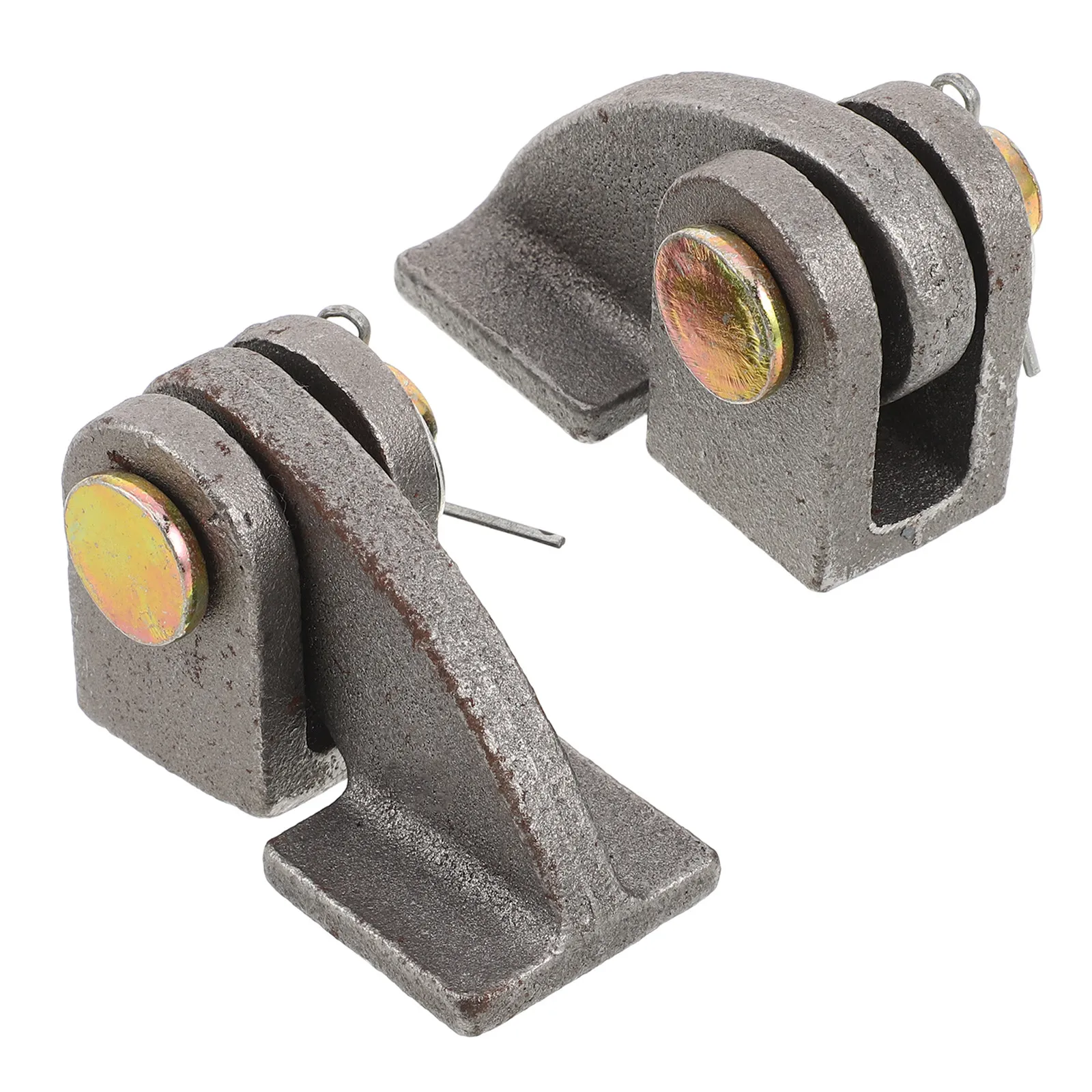 2Pcs Tailgate Modification Hinge Heavy Duty Weld-on Dump Trailer Steel Brackets Tailgate Repair Dump Body Hinge