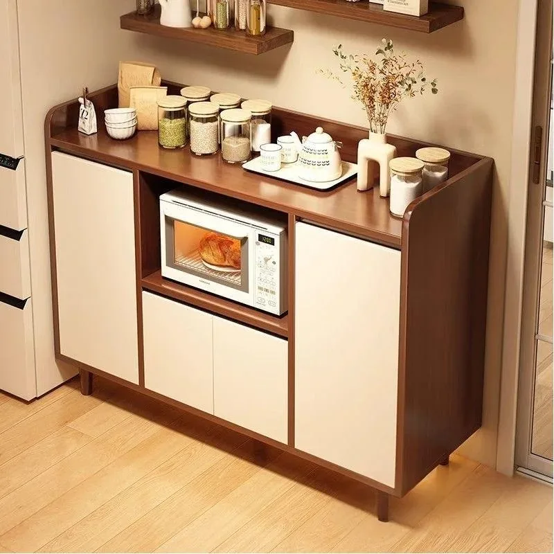 Modern Wooden Kitchen Sideboard Buffet Cabinet Storage Cupboard Dining Room Console Kitchen Pantry Organizer Coffee Bar Cabinet