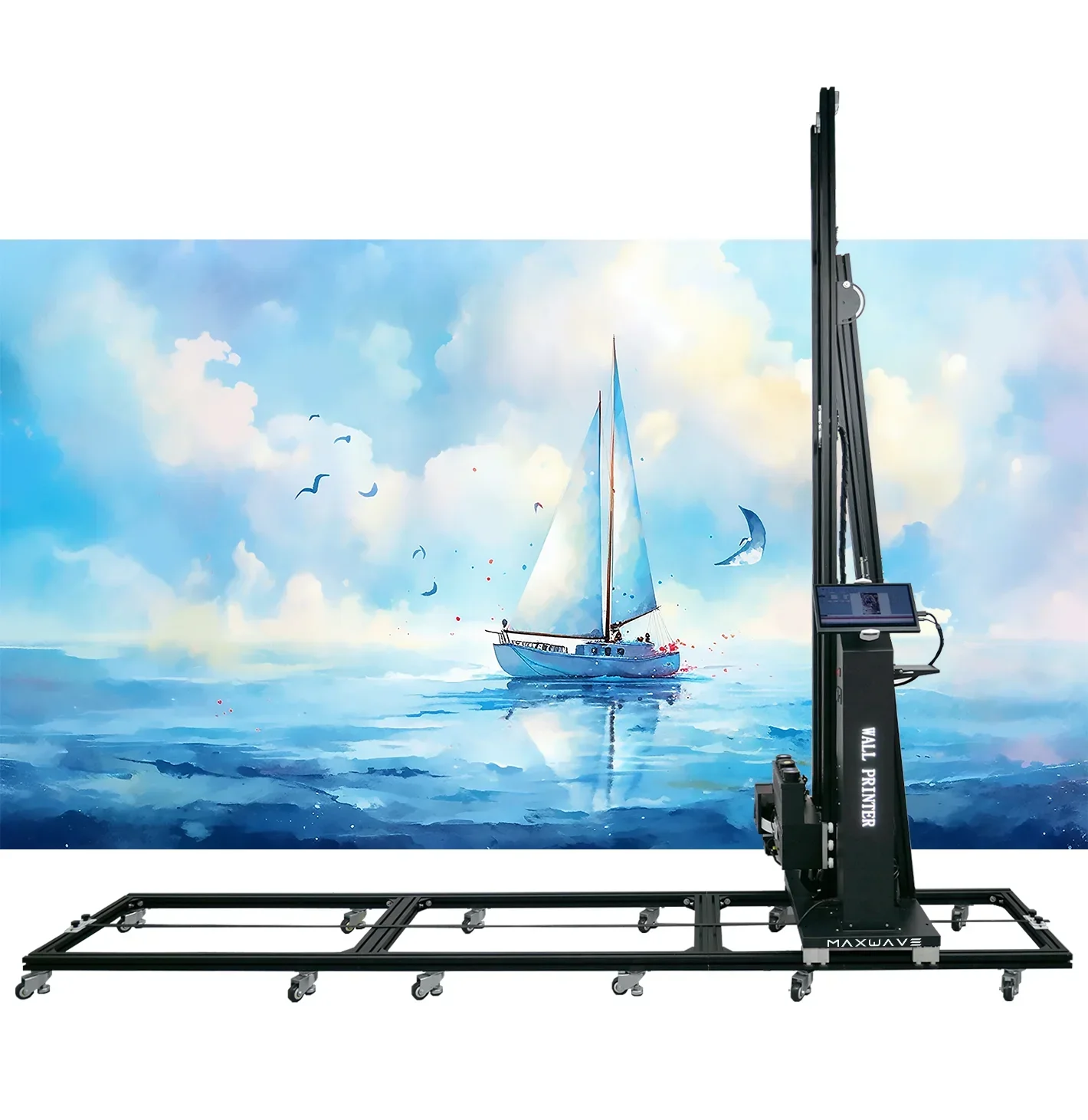 Wall Robot Vertical Mini Size Wall Printer Paint Machine 3D Ceramic Tile Wall Printing Machine