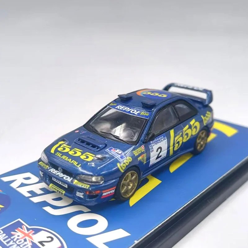 Fine Works 1:64 Scale Alloy Subaru GC8 WRC World Rally Championship Mini Toy Car Simulation Model Hobby & Collectibles Souvenir