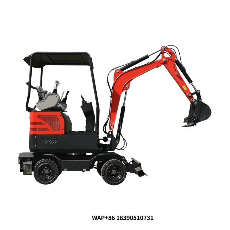 

2 Ton Mini Wheel Excavator with Truck High Load Moment 1 Year Warranty-Construction in Rural & Agricultural Regions