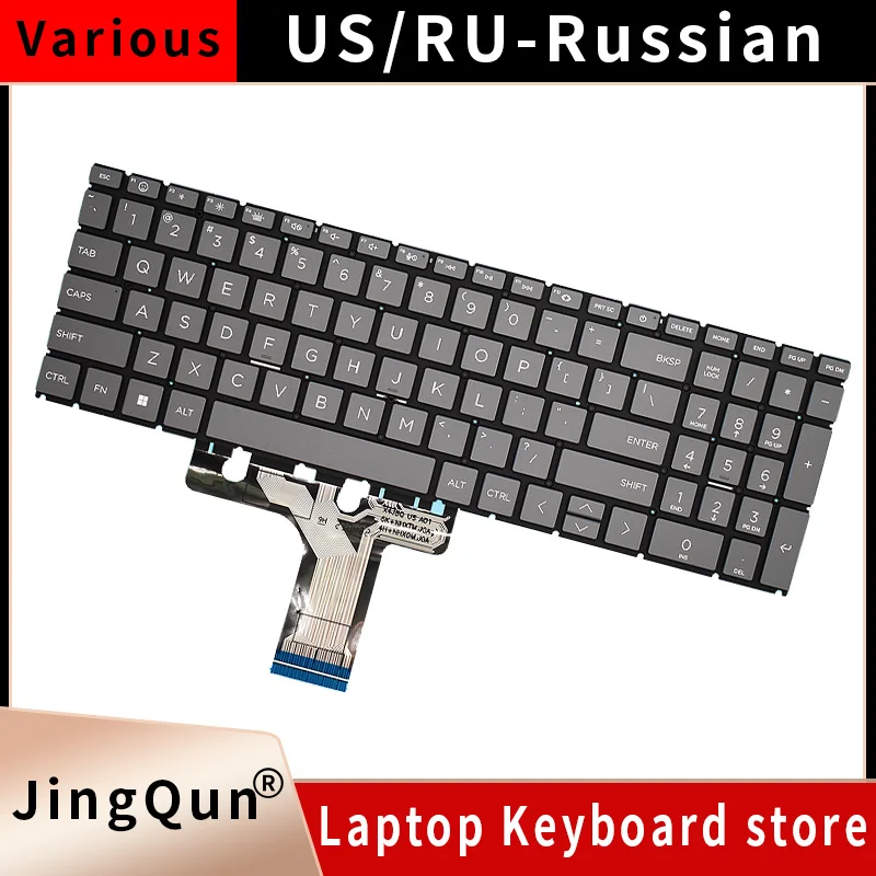 US/RU Keyboard For HP Pavilion 15-eg 15-eg0000 15t-eg 15-eg1000 15-eg2000 15-eh 15-eh0000 15-eh1000 15-eh2000 15z-eh