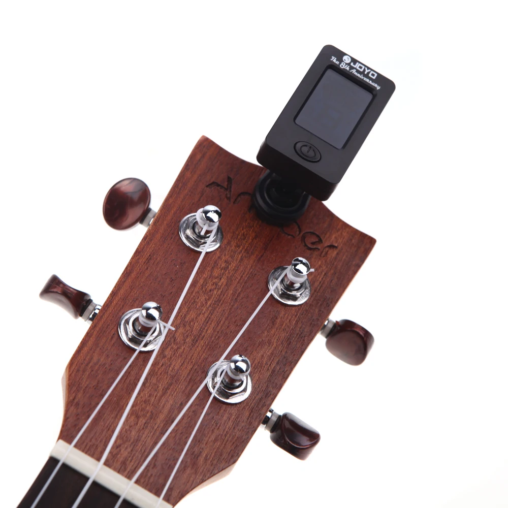 JOYO JT-01 Mini Digital LCD Clip-on Tuner for Chromatic Guitar Bass Violin Ukulele C Ukulele D Mini Digital LCD Clip-on Tuner