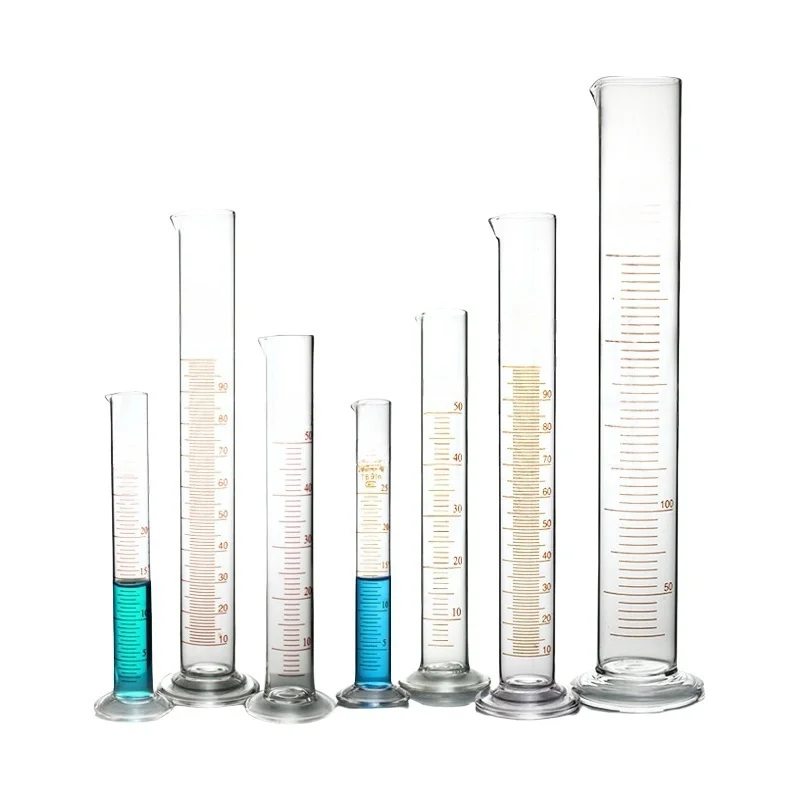 Glaszylinder mit rundem Boden