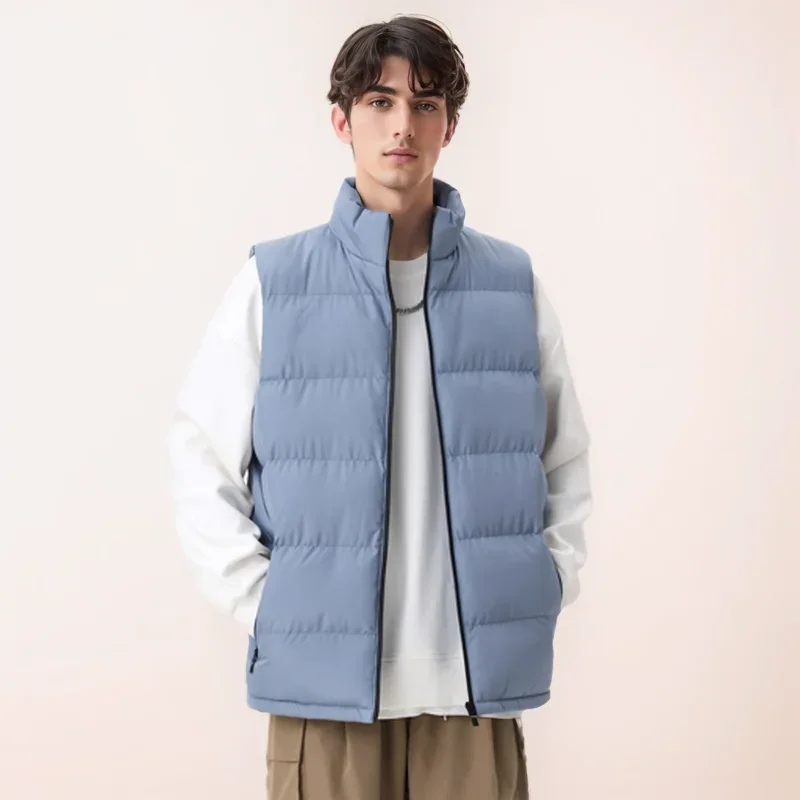MAIDANGDI 2024 New Men\'s Fashion Trend Cotton Clothing Sleeveless Vest Autumn Winter Warm Lightweight Top Clothing Camisole Y2K
