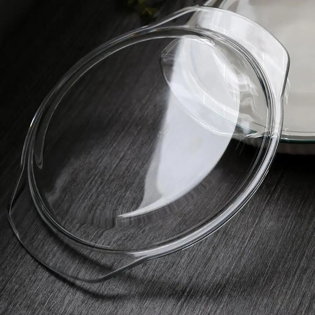 Glass Microwave Cover Splash Guard Dome Lid for Steaming Baking Reusable Food Protection Transparent Oven Compatible Microwave