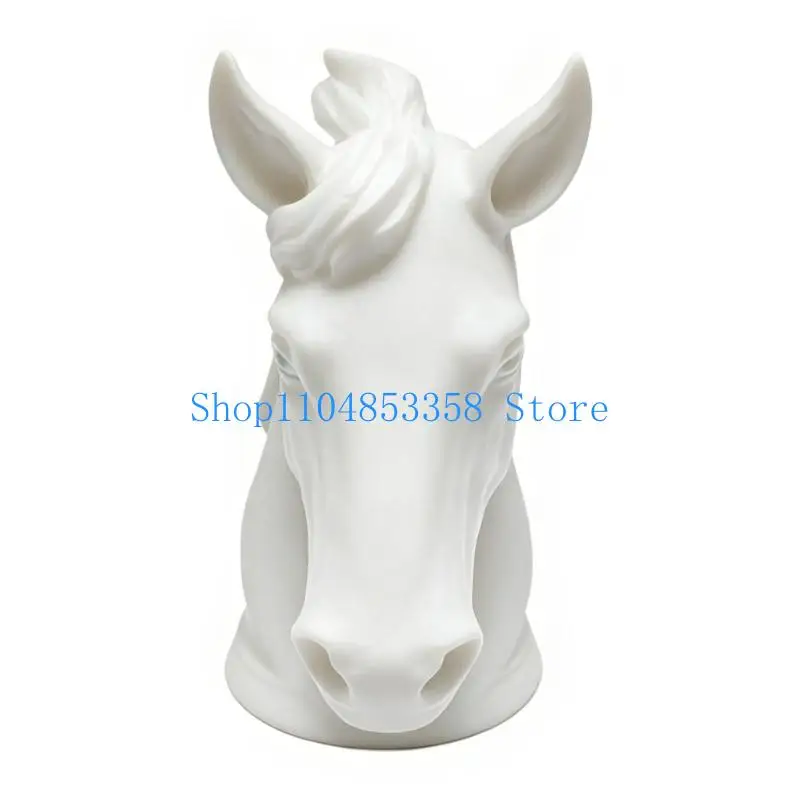 652F Trailer Hitch Cover Modern Horse Head Design Trailer Hitch Decoration Caps Weatherproof Protective Cover Easy Install
