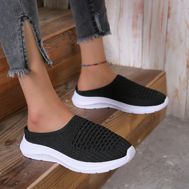 Casual Chunky Female Sneakers Women\'s Shoes Summer 2024 Trend Breathable Mesh Sports Shoes Light Soft Sole For Gym Running Shoes