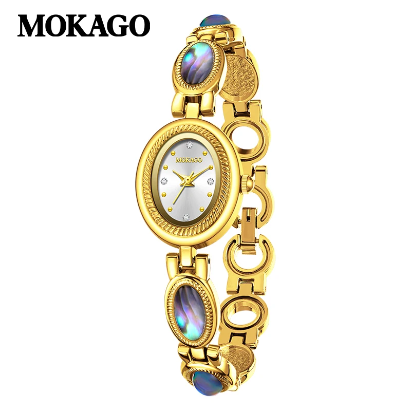 

MOKAGO 8160 Brand Quartz Watches for Woman Retro Design Wristwatch
