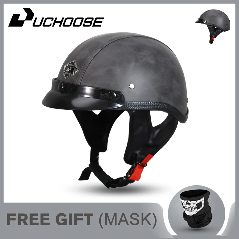 Retro motorcycle helmet, men's and women's half helmet, all season riding scooter, bicycle helmet, personalized new style