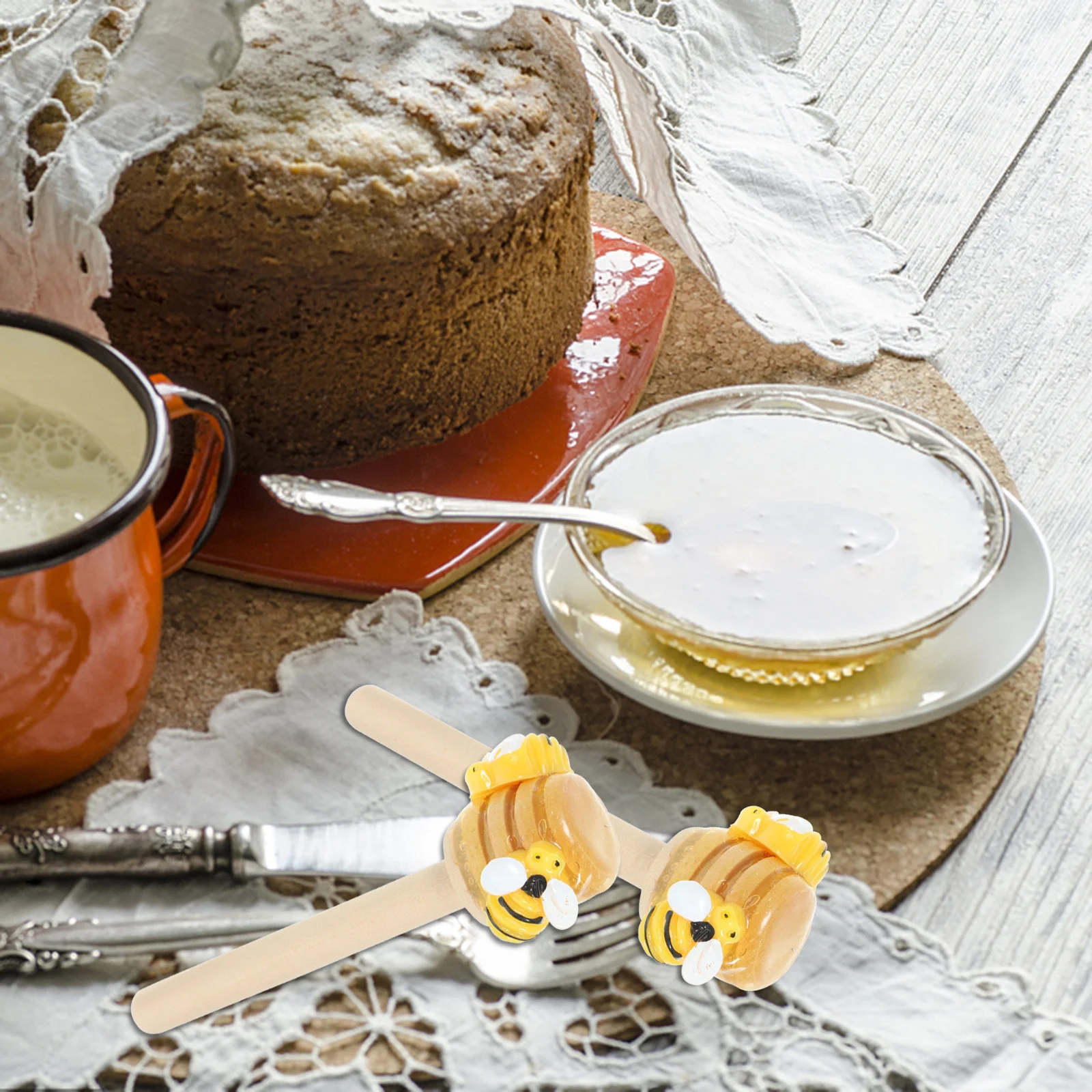 

12Pcs Bee Party Table Decor Honey Dipper Decorative Desktop Ornament Farmhouse Bee Decor Honey Dipper Wooden Sign