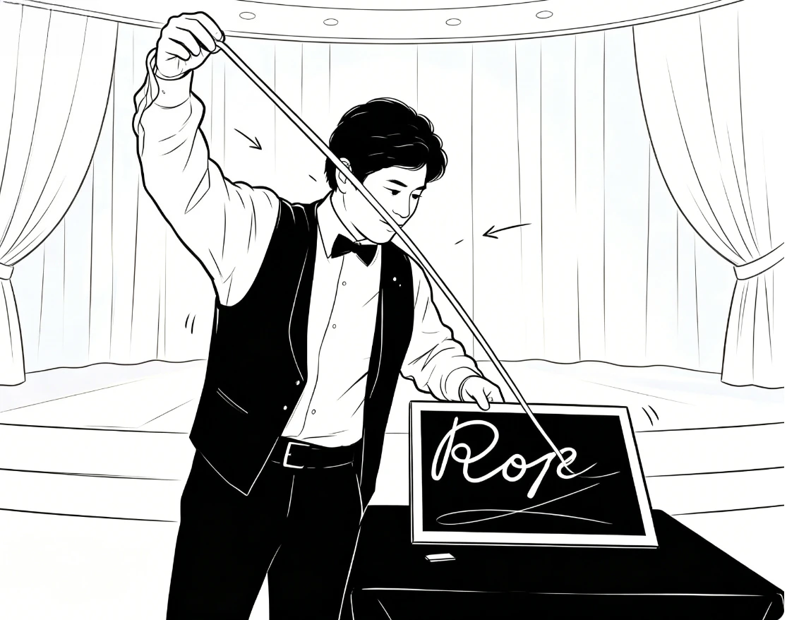 magic-prop-for-magicians-rope-black-board-magic-trick-word-to-rope-visual-transformation-chalk-writing-stage-rope-magic-routine