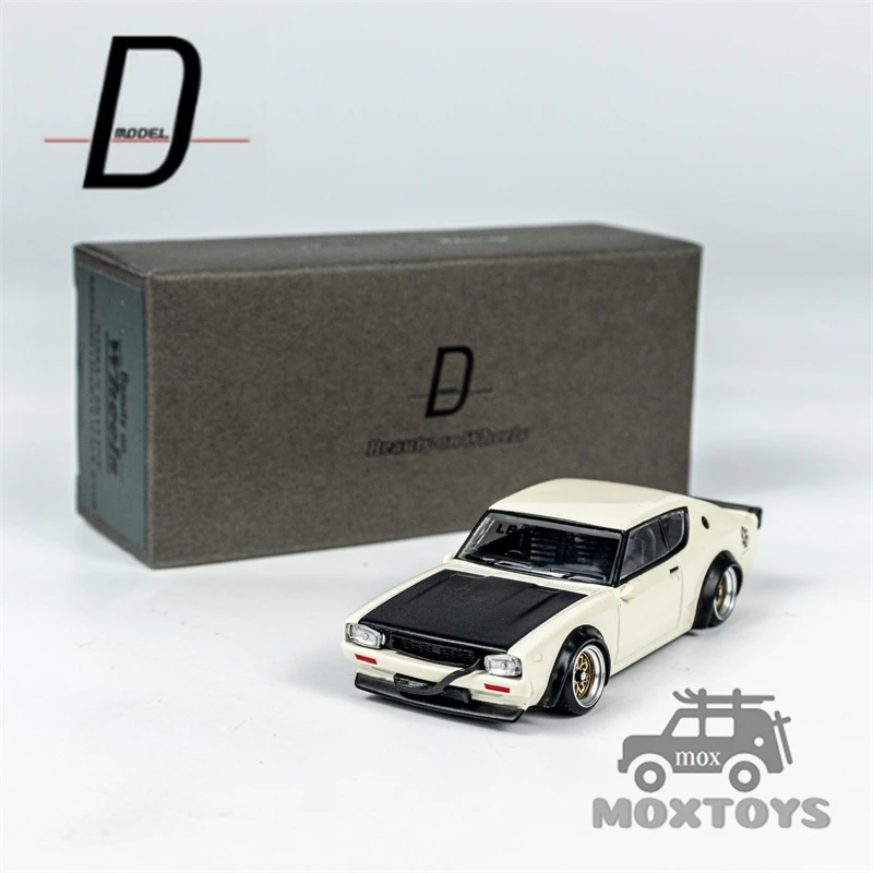 D MODEL BEAUTY ON WHEELS 1:64 Skyline Kenmeri Liberty Walk (C110) White Diecast Model Car