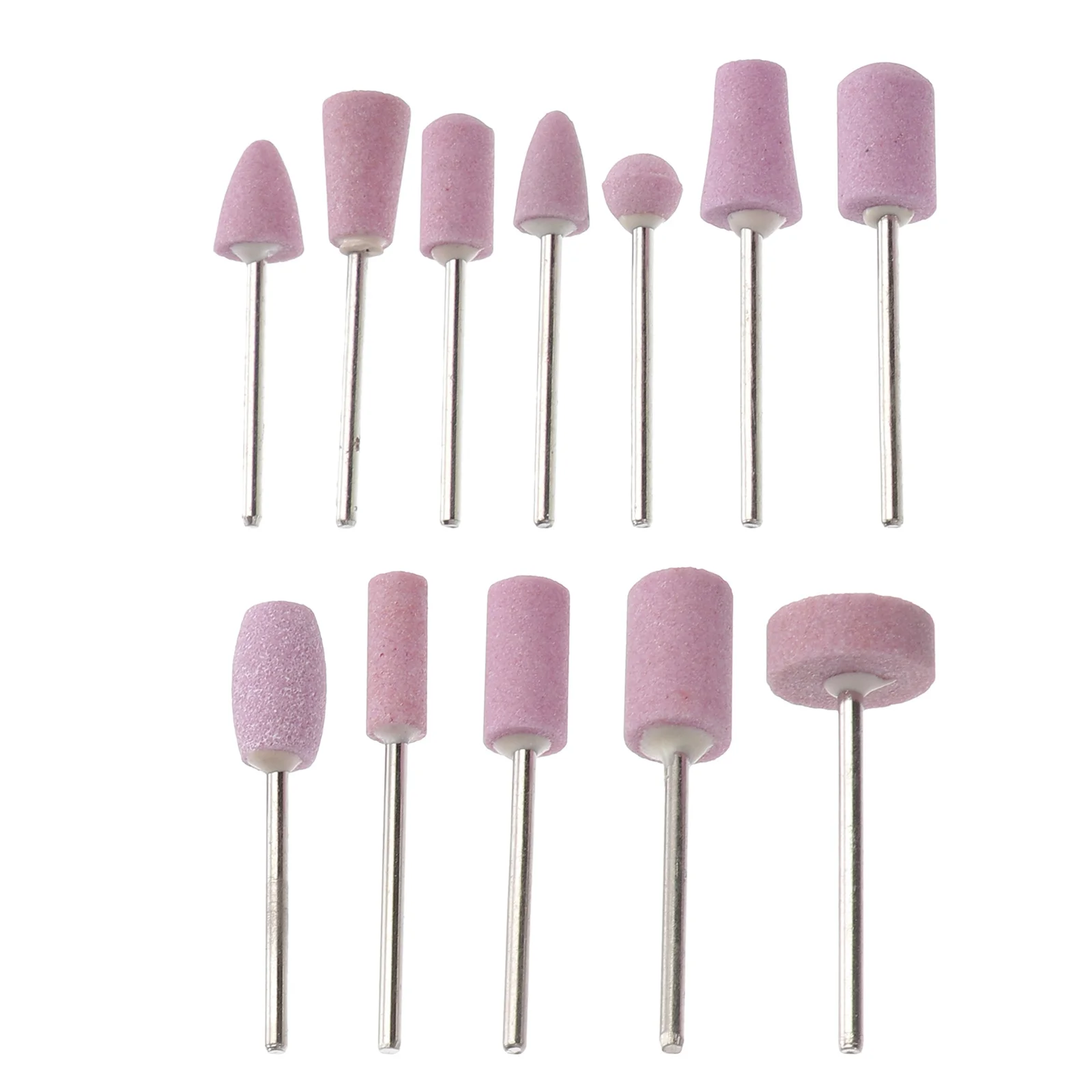 Set di punte per trapano elettrico per unghie 12 in 1 teste di macinazione per manicure per unghie artificiali naturali kit di strumenti per la pulizia delle cuticole salone