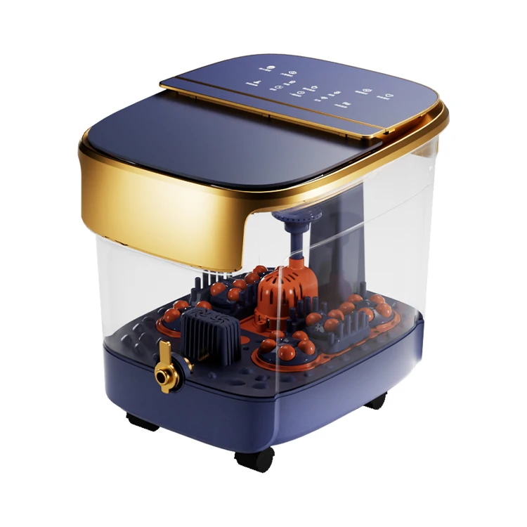 Multi Functional Fully Automatic Foot Bath Massage With Timed Dual Column Surfing And Heating Massage For Foot Bath