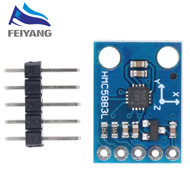 GY-273 3V-5V HMC5883L Triple Axis Compass Magnetometer Sensor Module Three Axis Magnetic Field Module For Arduino