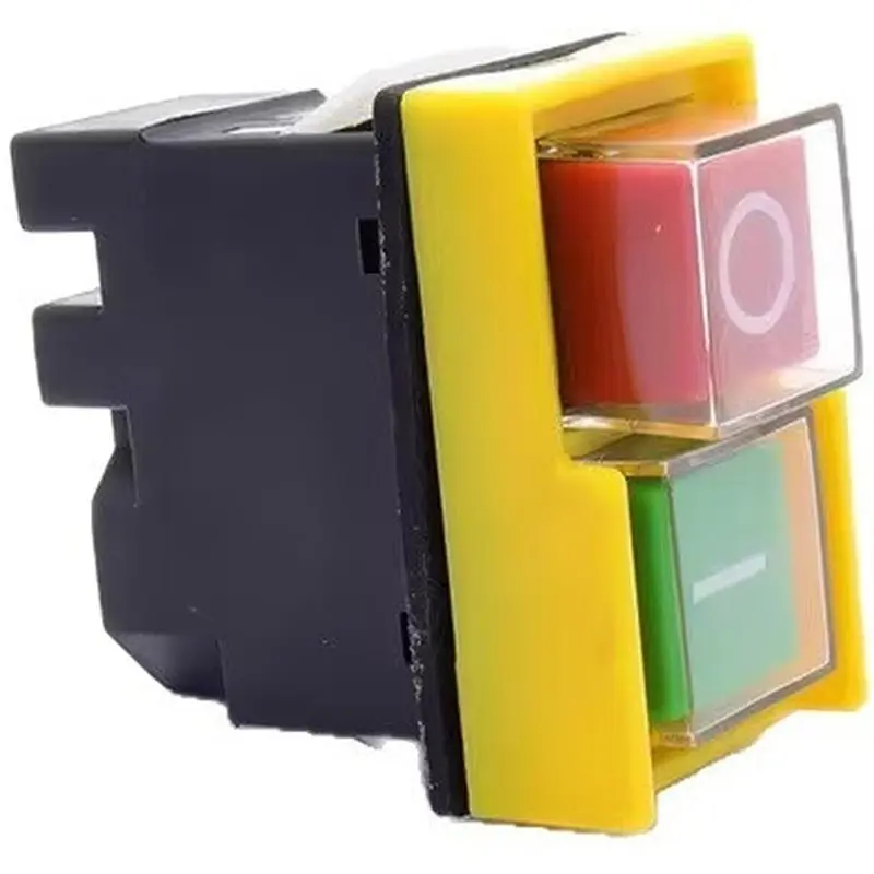 ABLN-KJD20-2 4-Pin Electromagnetic Switch 220V 10A Safety Switch No-Volt Release For Table Saw, Drill Press, Grinder