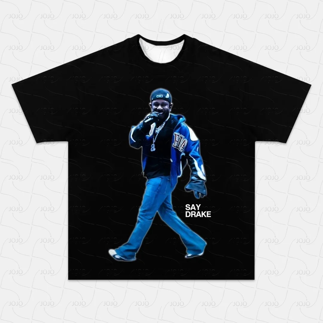 

Настоящий рэпер Кендрик Ламар Ретро Графическая футболка Мужская одежда в стиле хип-хоп Y2k Унисекс Модный негабаритный гангстерский топ Подарок для фаната